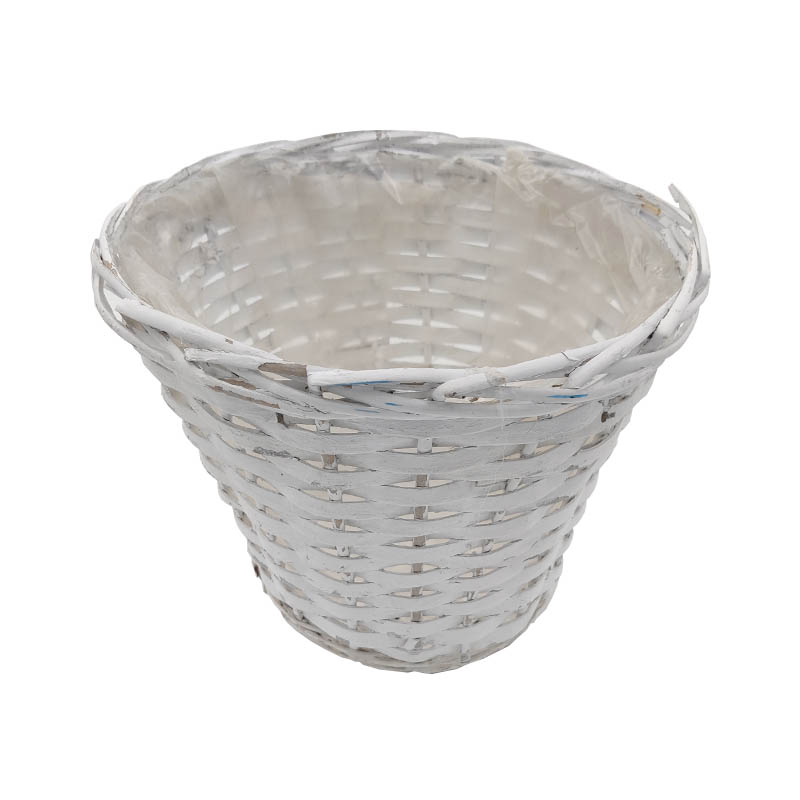 Cesta redonda em branco - Florisul