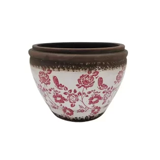 VASO Verm Antigo D20*16cm PORCELANA