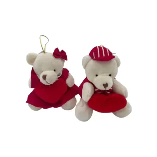 URSO/A com Chapéu/Laço 15cm (FC-13793)