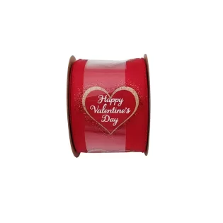 Fita HAPPY VALENTINE'S DAY 6,3cm*10mts MIX