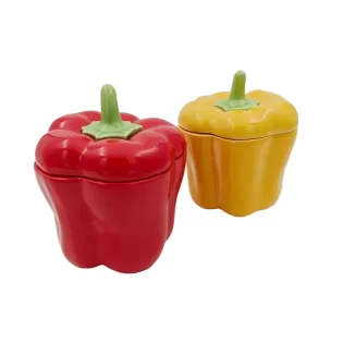 Pote PIMENTOS 12*12*15cm Mix2 VERDE/VERMELHO
