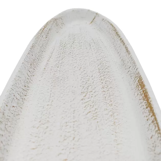 Prato OVAL Madeira BRANCO 38*14*3cm Prato OVAL Madeira BRANCO 38*14*3cm