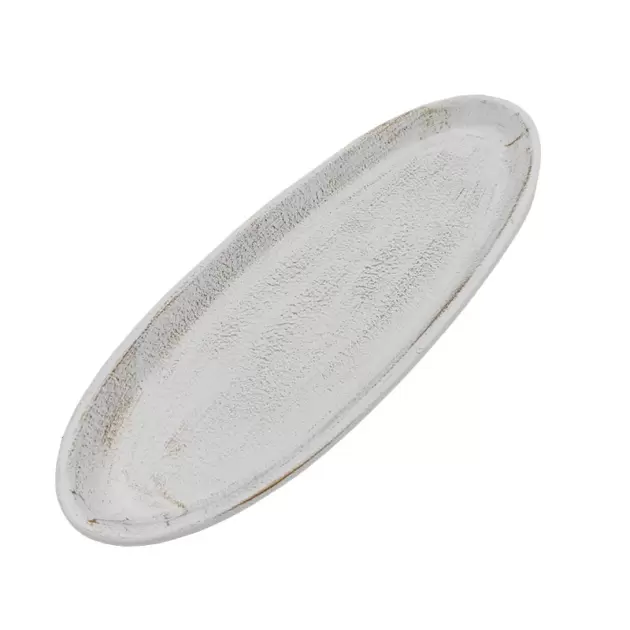 Prato OVAL Madeira BRANCO 38*14*3cm Prato OVAL Madeira BRANCO 38*14*3cm
