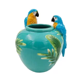 Vaso 21*19*24cm C/2 PÁSSAROS