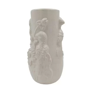 Vaso D15*24.5cm C/Pássaros PORCELANA