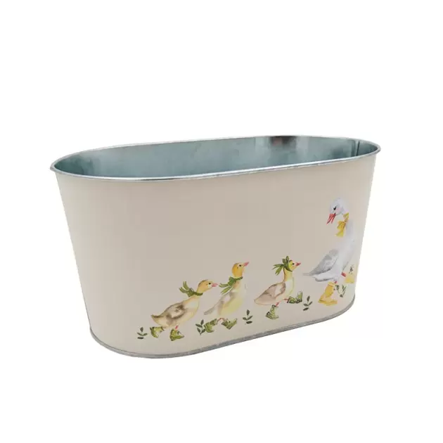 Vaso OVAL C/Patos 22.5*13.5*11cm ZINCO Vaso OVAL C/Patos 22.5*13.5*11cm ZINCO
