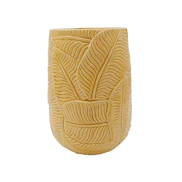 Jarra FOLHAS Amarel 20*26cm CERAMICA