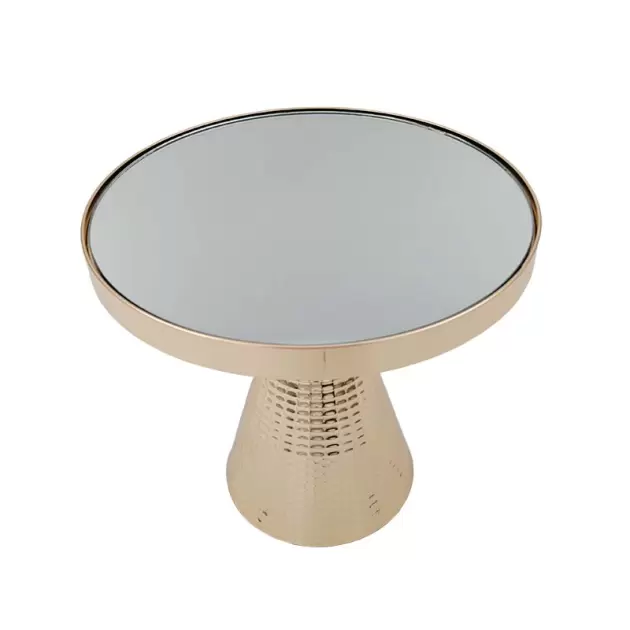 Suporte REDONDO 25*25*23cm Metal 1PRATELEIRA Ouro